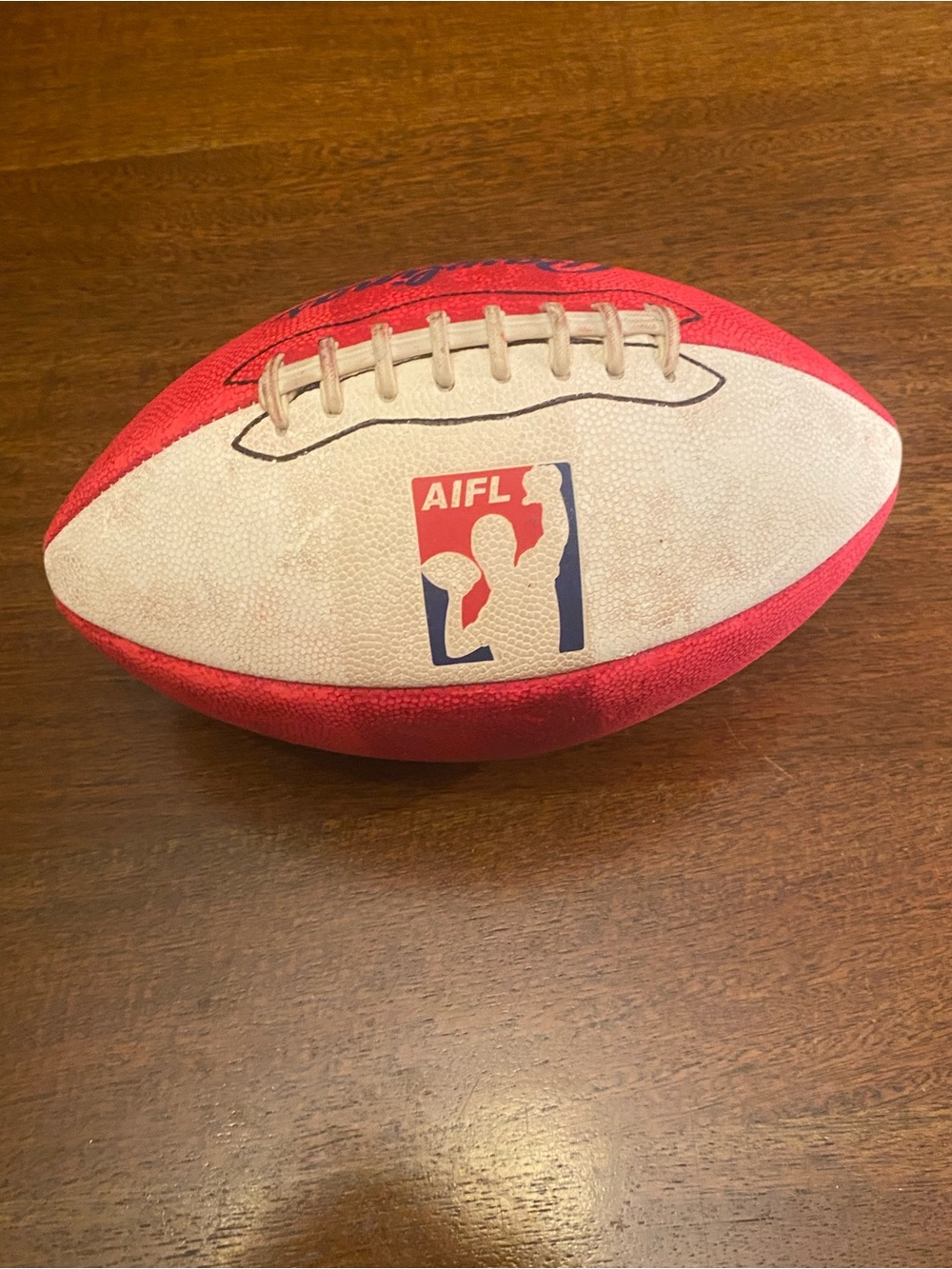 Rawlings AIFL AIFL Official Size Composite Leather Football Red White Blue VTG